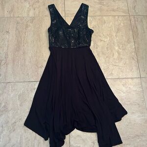 XXI Size S/P Women’s Little Sequined Black Dress for Holiday Party